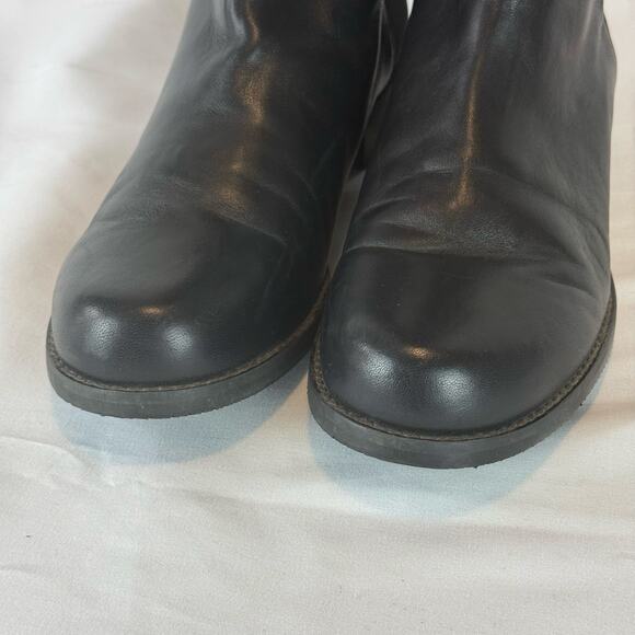 Stuart Weitzman Black Leather Over The Knee Boots Size 9 - Picture 6 of 16